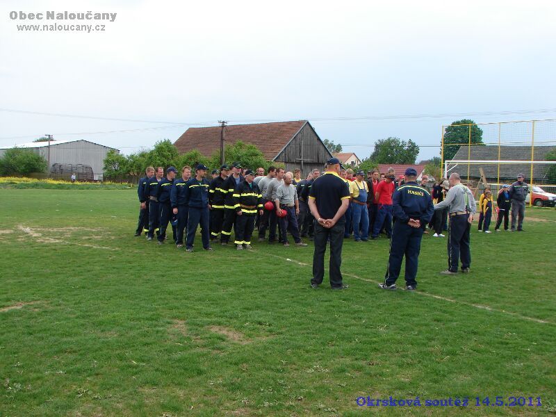 SDH Naloučany při okrskové soutěži dne 14.5.2011