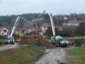 Takto probíhalo betonování mostu 11.11.2009