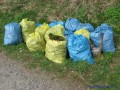 Sběr odpadků při akci Čistá Vysočina 2011